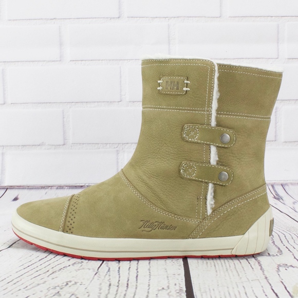 Helly Hansen Shoes - Helly Hansen Green Sage Suede Fleece Lined Boots
